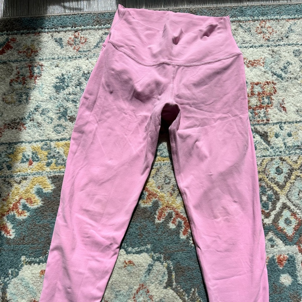 ALO 7/8 High-Waist Airbrush Leggings - Parisian Pink, M